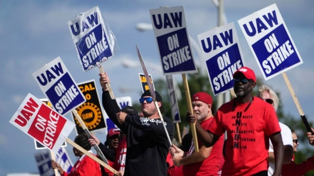 Autoworkers Strike Expands Against GM And Stellantis—But Not Ford